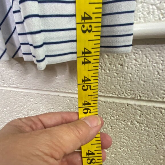 Vintage Polyester Striped Dress La Jones Lady Size 16.5 Large New NWT - Picture 9 of 10